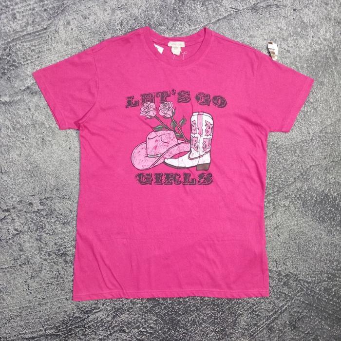 T shirt Kaos pria HAPPILY GREY art pink casual murah size xl