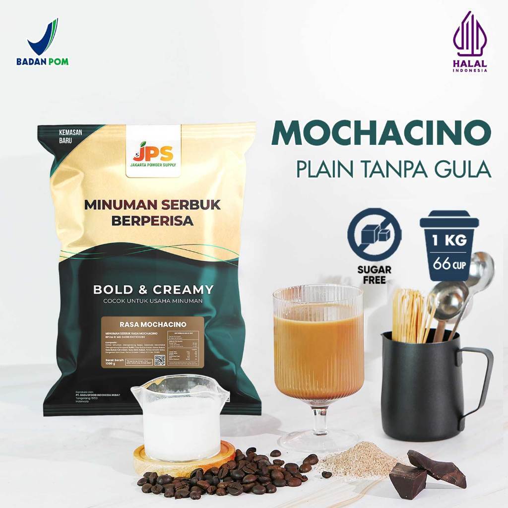 Powder Drink JPS Bubuk Minuman Rasa MOCHACINO PLAIN 1Kg