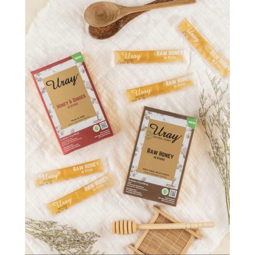 Promo Bundle 1 Madu Uray Sachet Ginger & 1 Madu Uray Sachet Raw