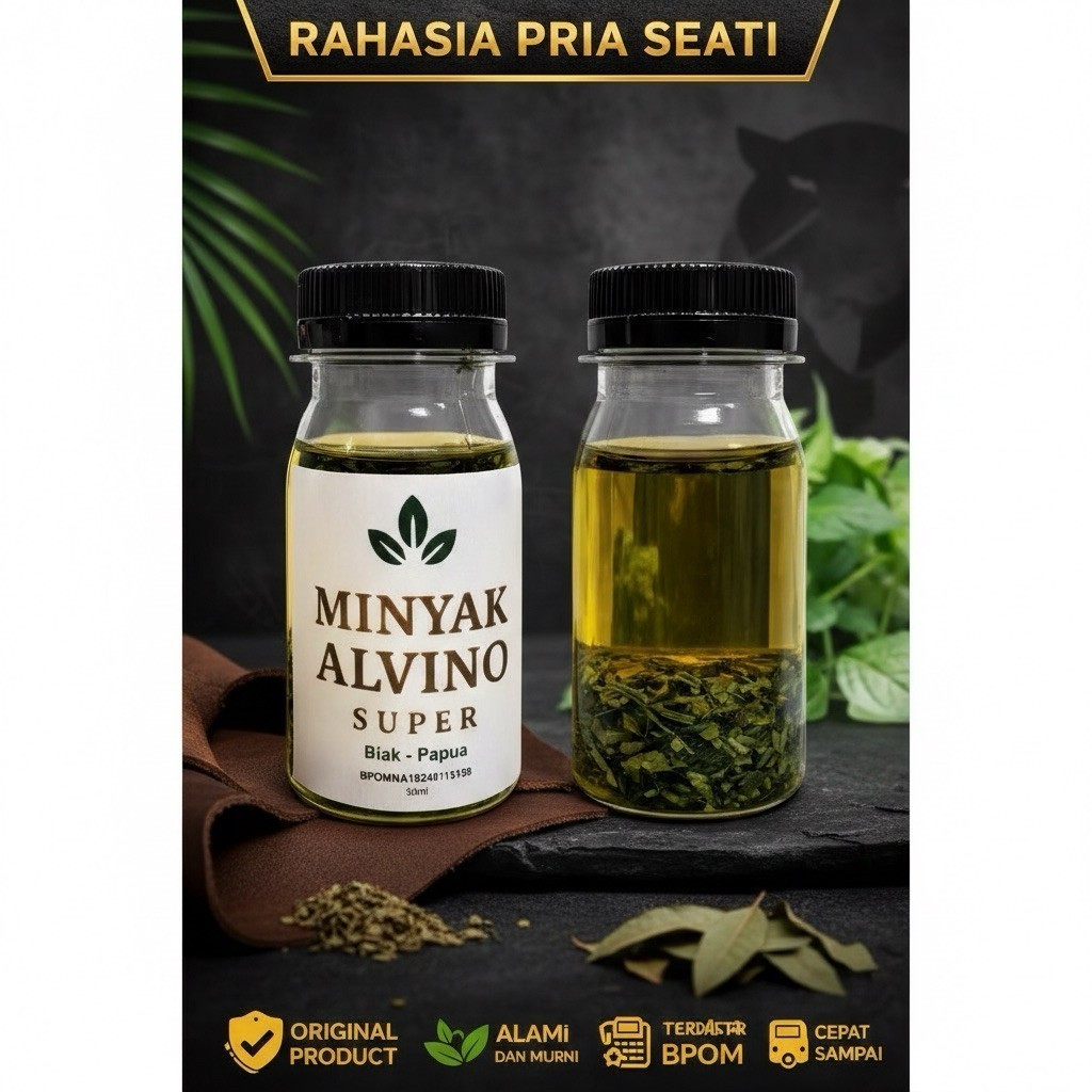 Minyak Daun Bungkus Alvino Biak Papua Original _Asli Promo