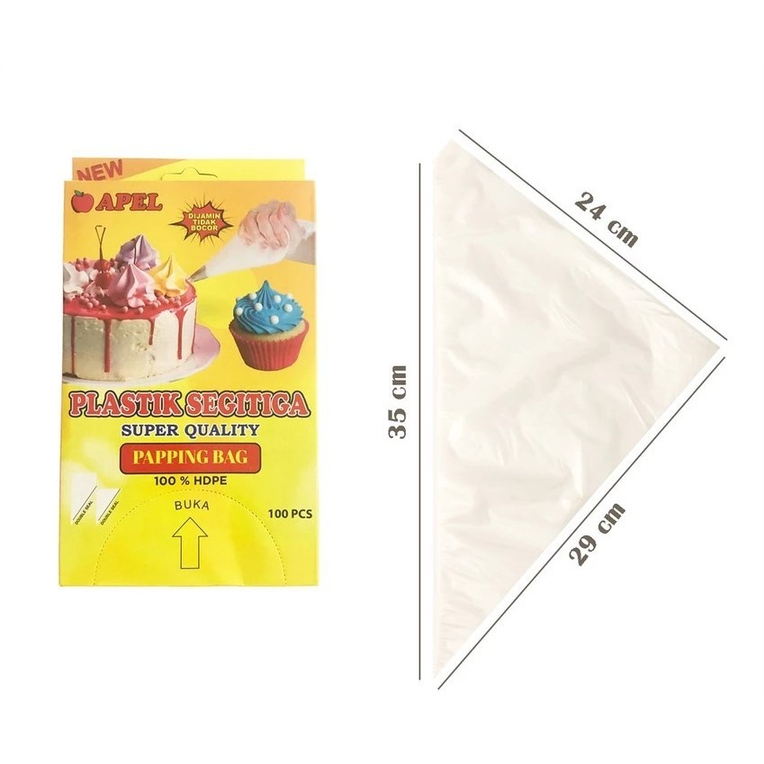 ASS PLASTIK SEGITIGA ICING PIPING BAG PLASTIK HIAS KUE PLASTIK SEGITIGA HIAS KUE PLASTIK CREAM PLAST