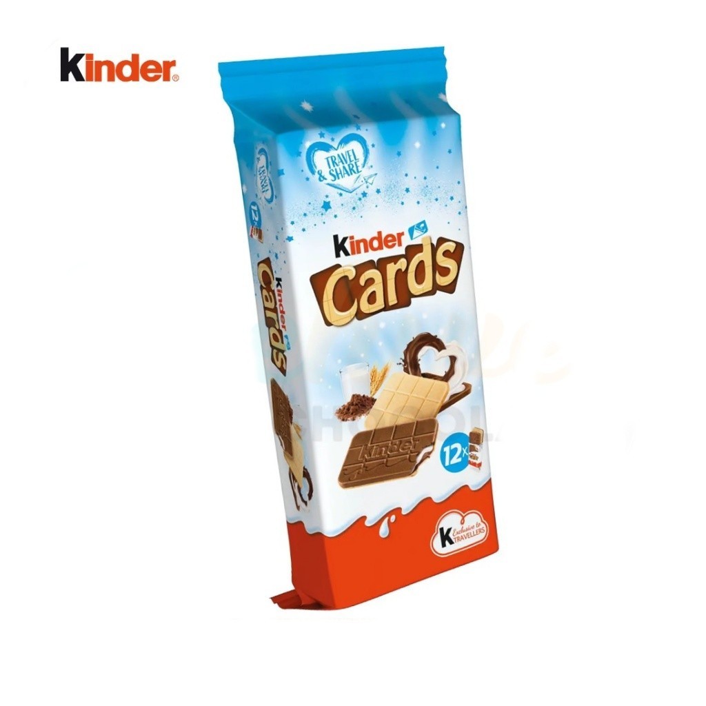 Coklat KINDER Cards Travel Edition T12 isi 12packs (24pcs) asal Eropa