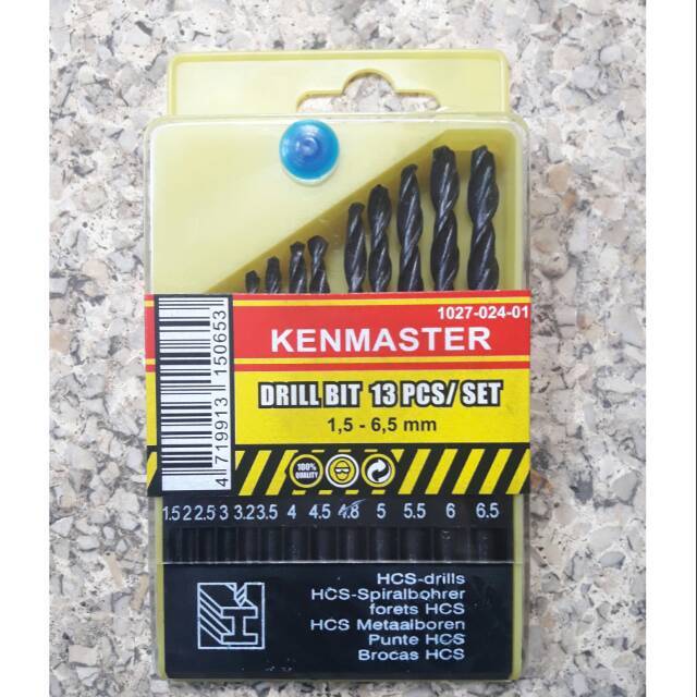 Mata bor besi kenmaster Alat teknik alat bengkel alat tukang pertukangan