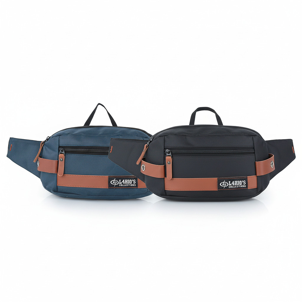 Tas Selempang Kecil Pria Waistbag Pinggang Cowok Premium TM 050 Kuat Awet