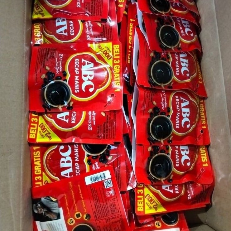 [1KARTON] 60PCS KECAP ABC 62gr / KECAP ABC 62Gr KEMASAN 2000 ISI 60PCS/KARTON