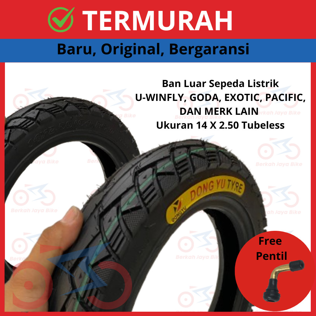 TANOZERO PREMIUM Ban Luar Ban Tubeless Sepeda Listrik Selis U Winfly / Goda / Exotic / Pacific Ukura