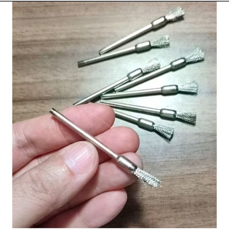 sikat Kuas besi mini / sikat kawat pembersih mesin coil brush