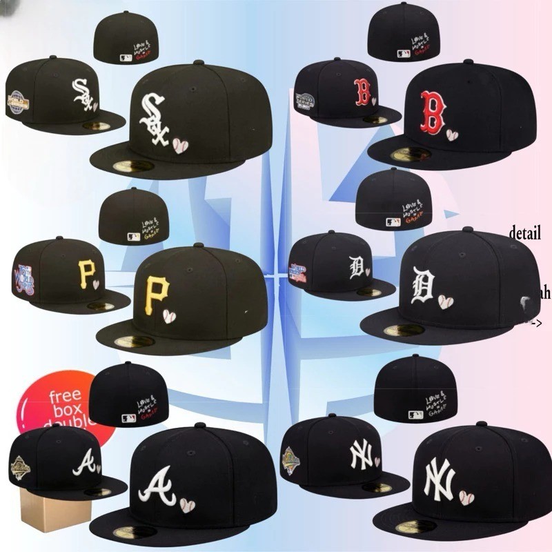 Snapback Fitted SOX,Topi fitted NY,Fitted logo D