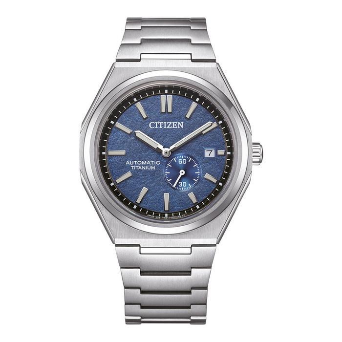 Jam Tangan Pria Citizen Otomatis Super Titanium Small Seconds Men Blue Dial 40mm