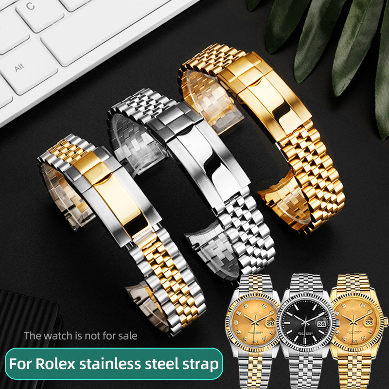 20mm Curved End strap Bracelet for Rolex Oyster Perpetual Datejust Water Ghost Daytona GMT stainless