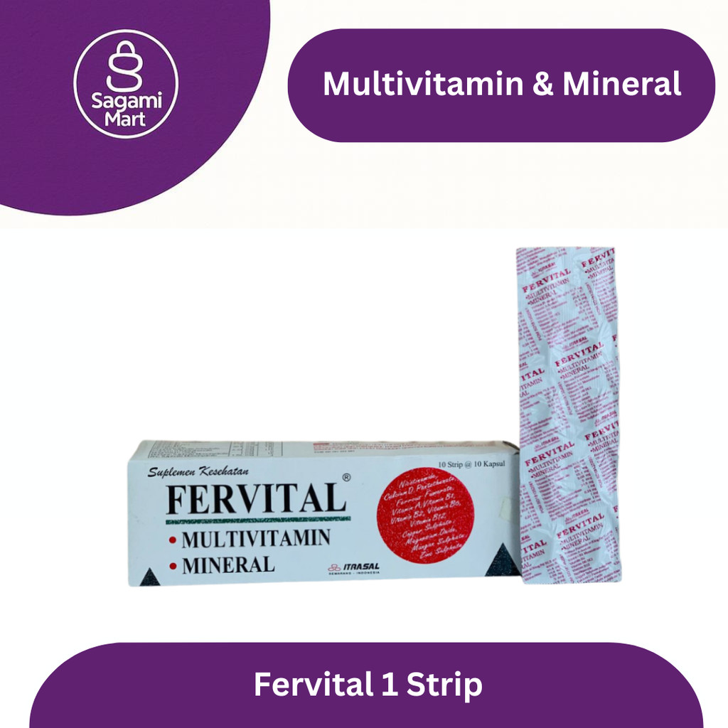 Fervital Tablet 1 Strip – Suplemen Penunjang Kesehatan