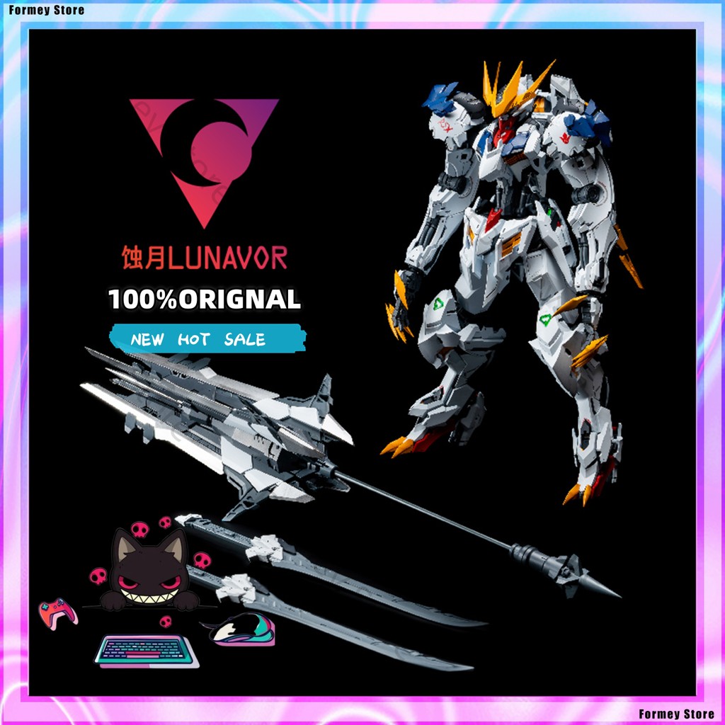Hot 1/100 LUNAVOR Stuo XY-01 Fenrir Wolf King Barbatos Mech Assembly Action Figure moled Anime Figur
