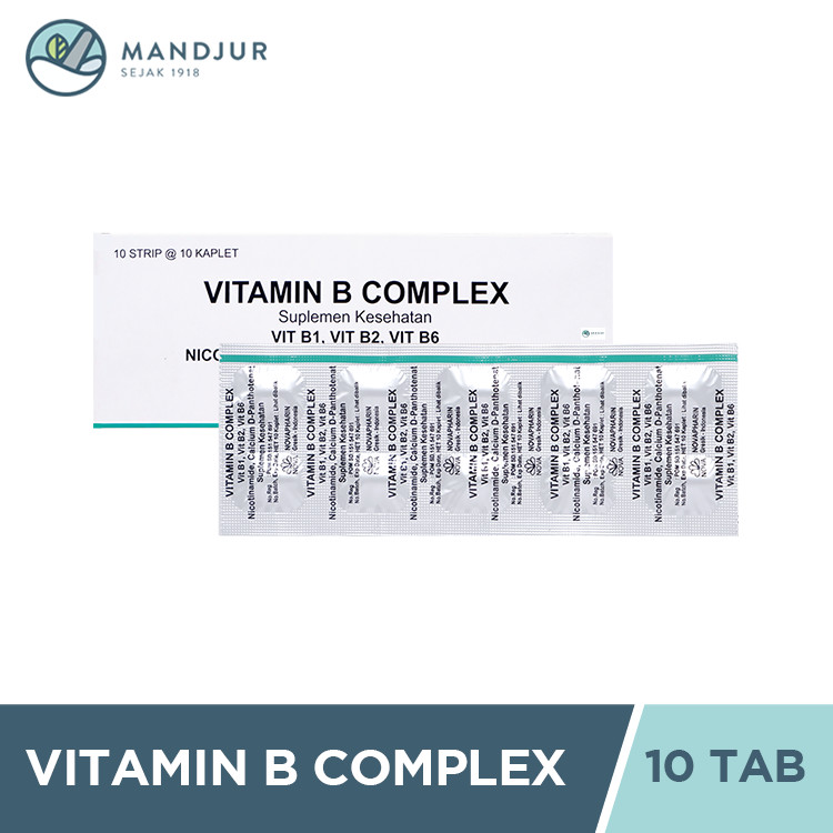 Vitamin B Complex Novapharin 10 Tablet - Suplemen Vitamin B