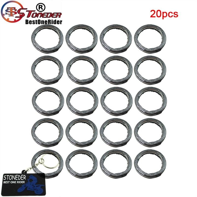 STONEDER 20x Exhaust Muffler Gasket For GY6 49cc 50cc 125cc 150cc Chinese Scooter Moped