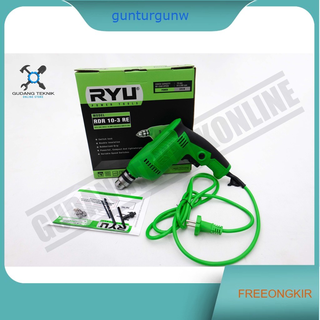 Mesin Bor RYU RDR10-3RE / Mesin Bor 10mm RYU RDR 10 3 RE