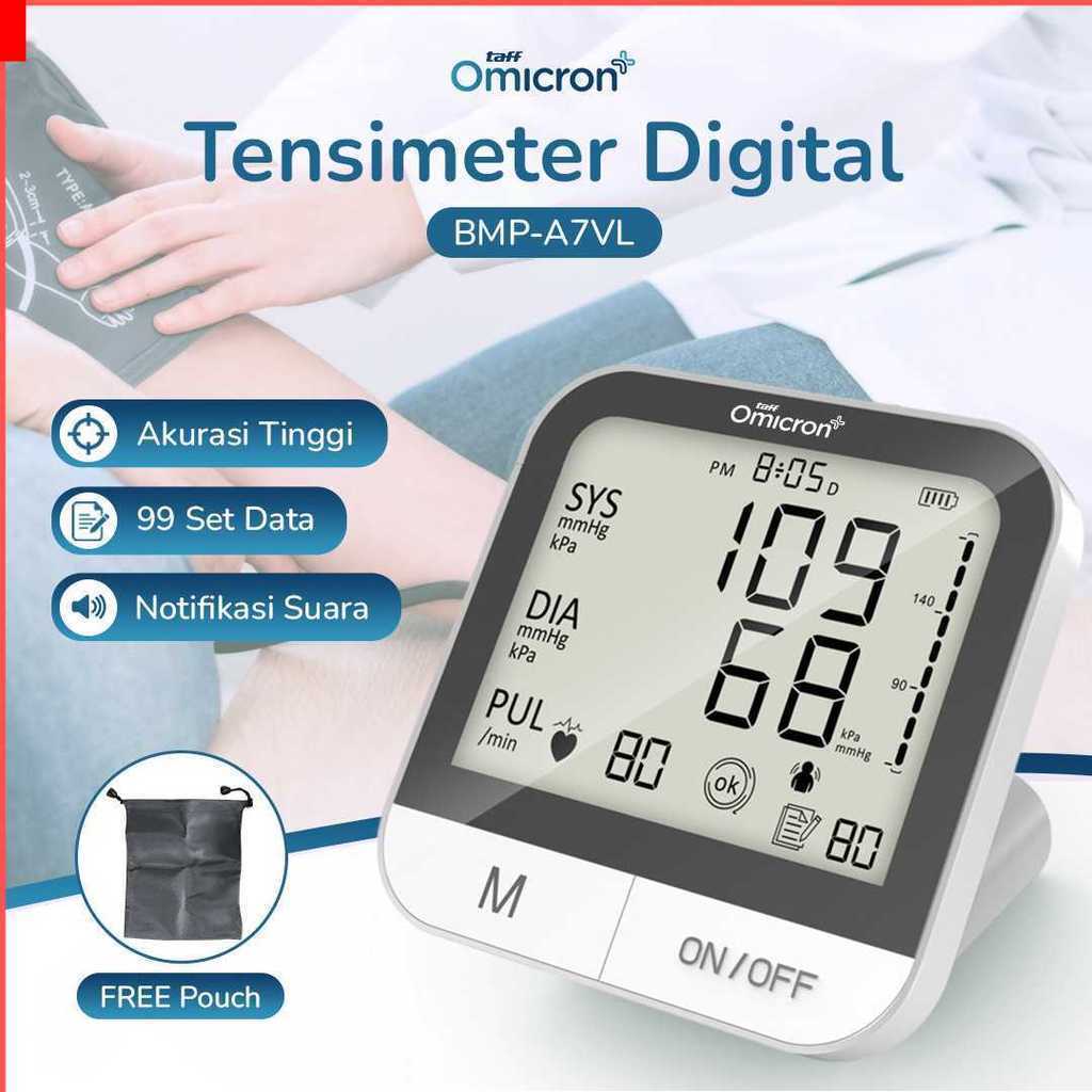 TaffOmicron Tensimeter Digital Pengukur Tekanan Darah English Voice - BMP-A7VL