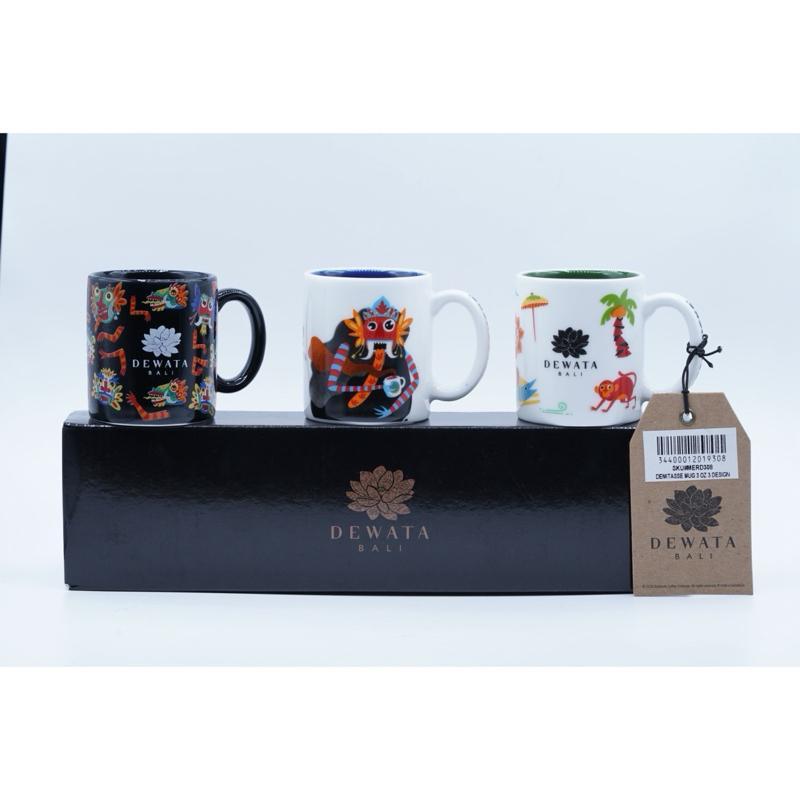 Starbucks Indonesia Dewata Bali Set Demitasse 3 pcs Mug Series Small 3oz 89ml Limited Edition Collec