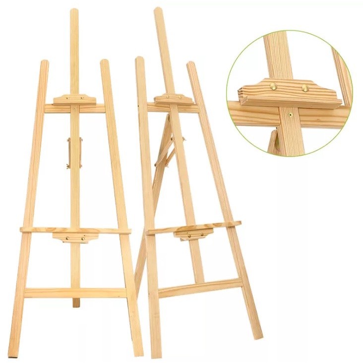 Standing Easel / Wooden Easel / Stand Kanvas / Sandaran Kanvas