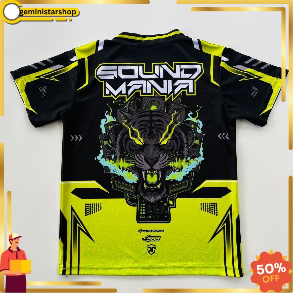 BISA COD Positif Merch Baju Kaos Jersey Printing Sound System Sound Mania GMS