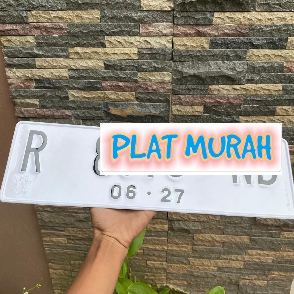 PLAT NOMOR MOBIL PUTIH BUAT PLAT BARU/nempah plat nomor mobil