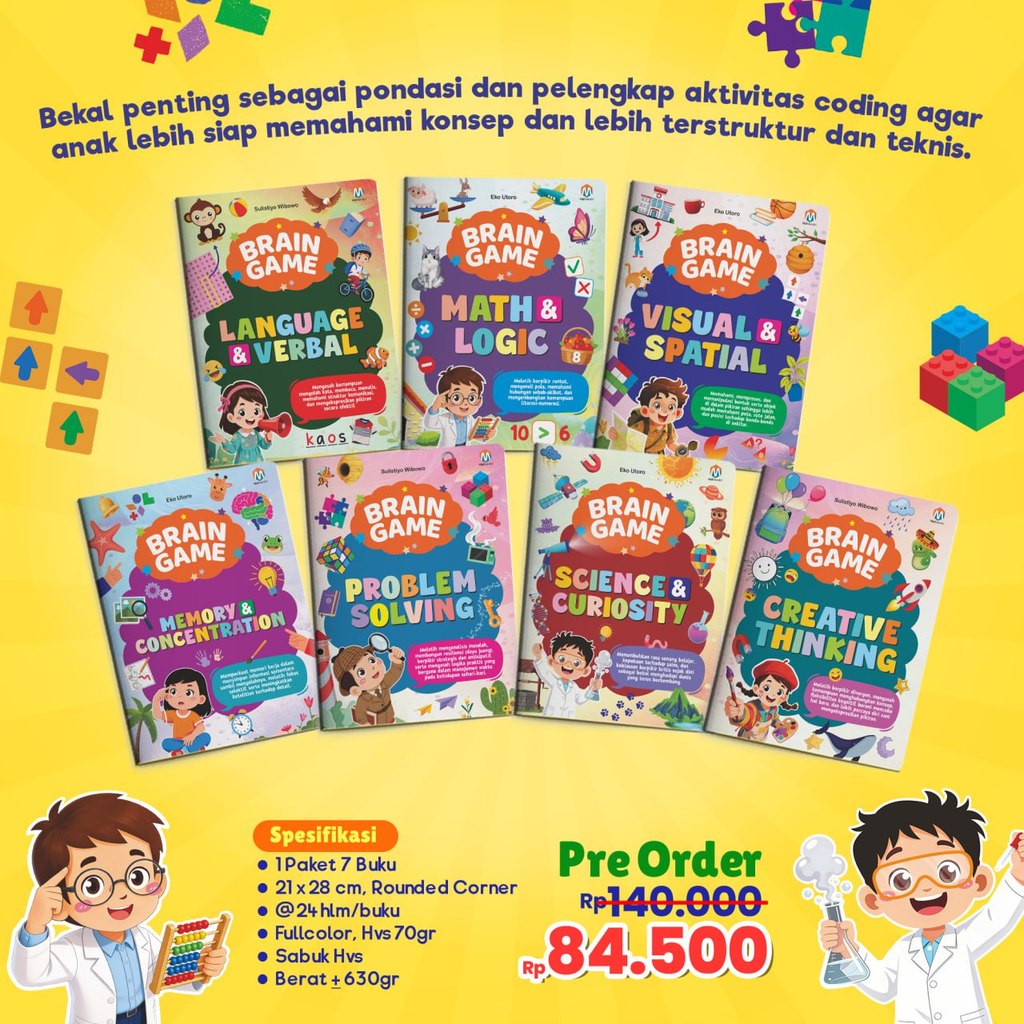 Buku AKtivitas Anak Paket Brain Game Ziyad Books
