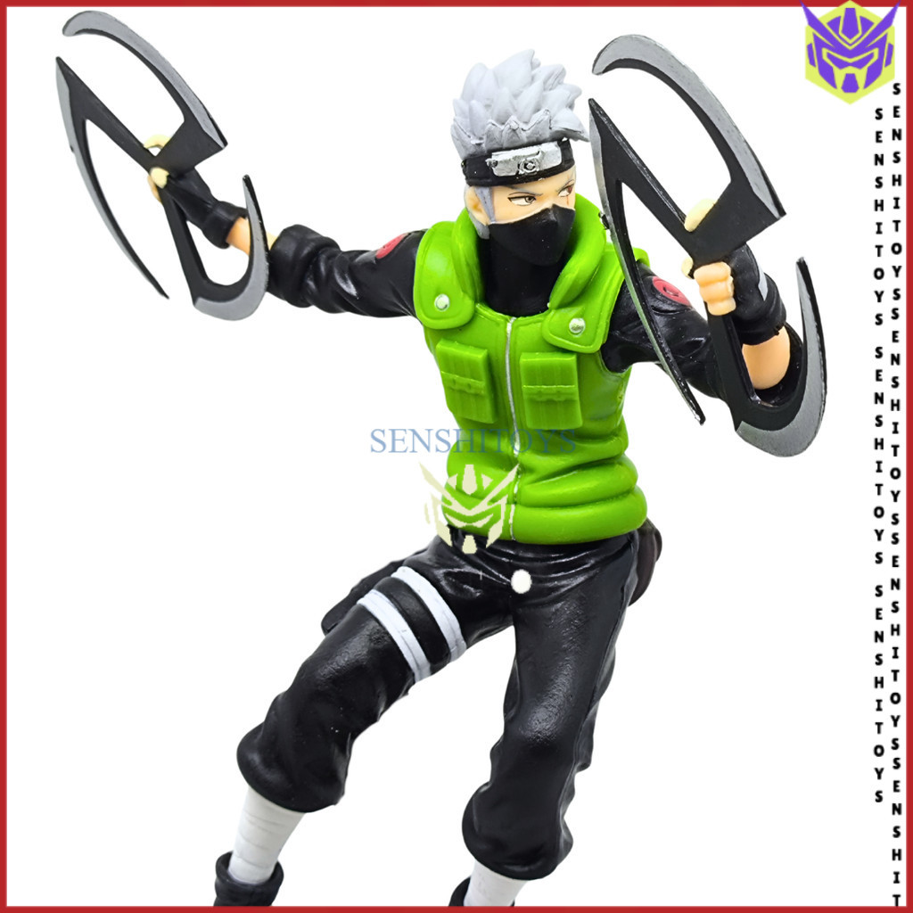 Naruto Shippuden Kakashi Shuriken Figure Anime Mainan Pajangan