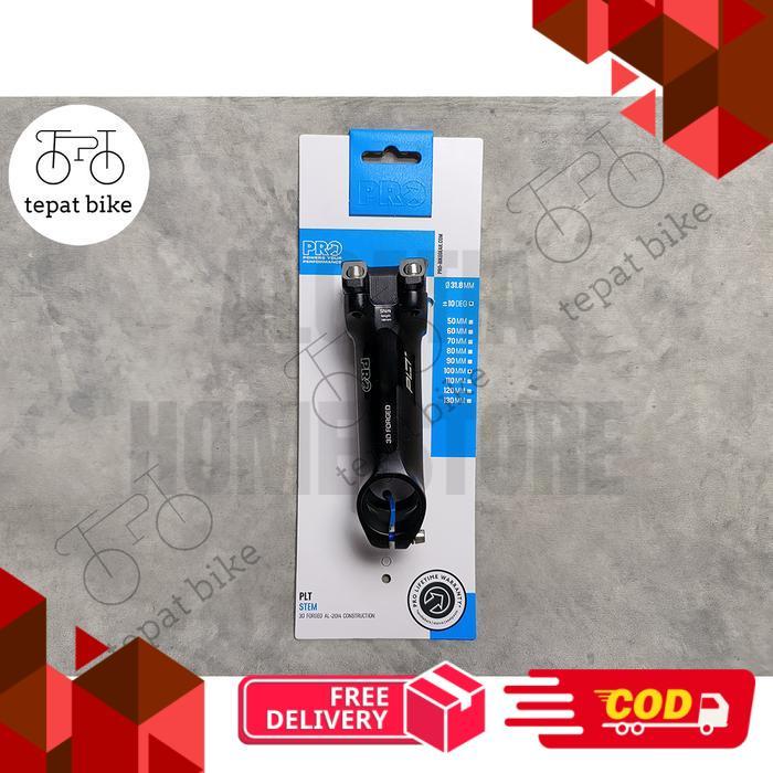 Stem Sepeda Road Bike PRO PLT Alloy 100mm 130mm 10 Degree Derajat -135gr - 100mm -alca