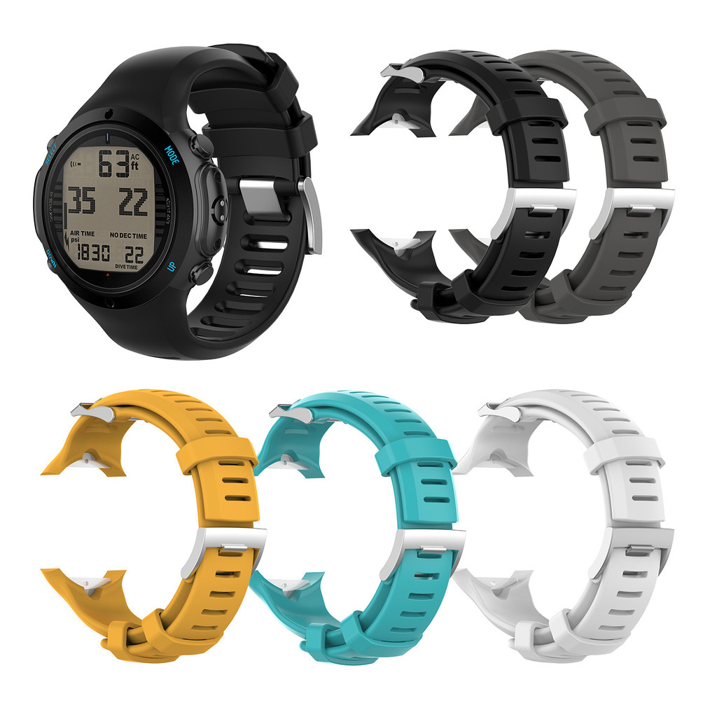 Muovrto Replacement Strap for Suunto D6 ve, Wat Strap Band with Extension Band for Suunto D6i Novo/D