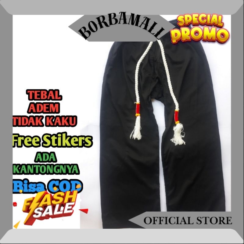 Celana Silat Tali Warok Warna Hitam (Selalu Ready Stok) VN