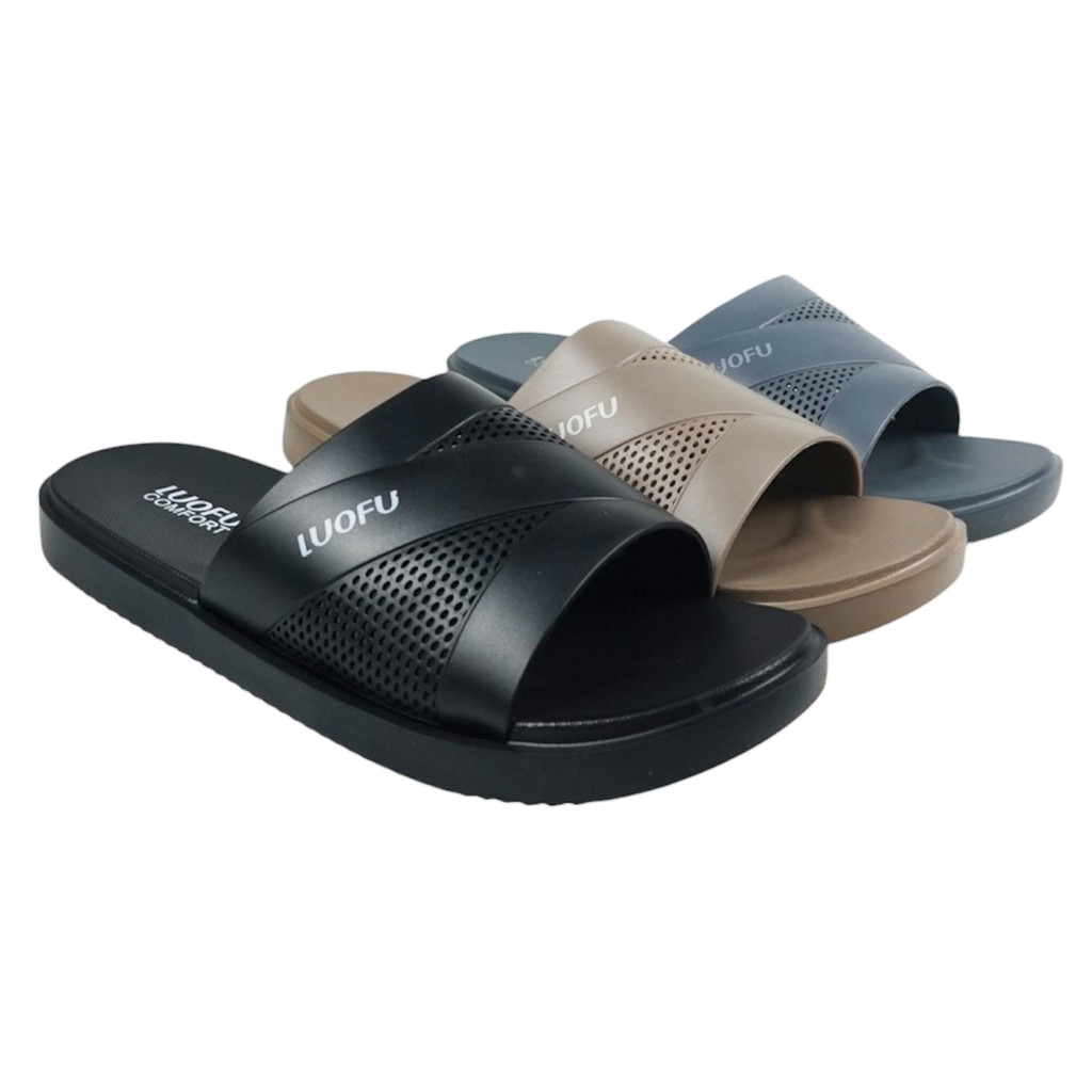 LUOFU COMFORT Sendal Seloop Jelly Karet Eva Pria E6208-3W