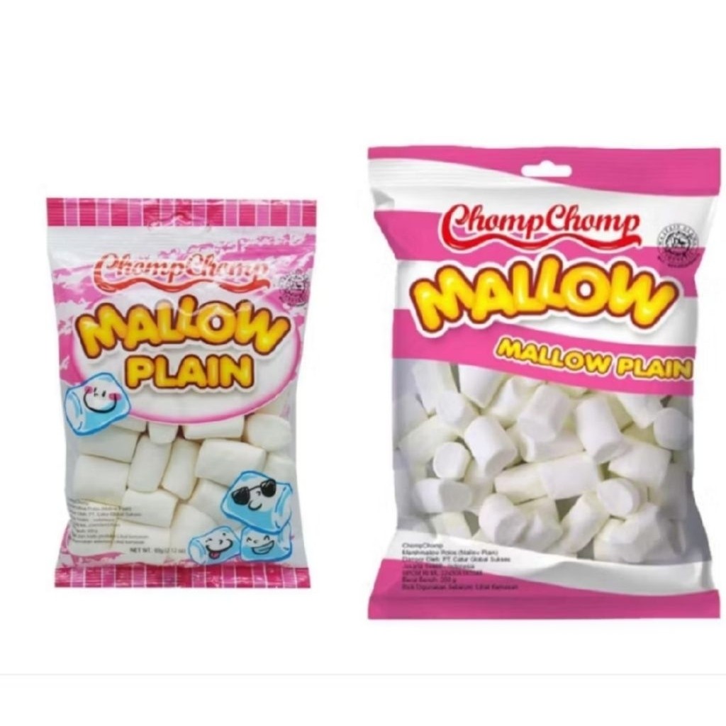 Chomp Chomp Mallow Marshmallow Plain 50gr / 200gr - Fasyanita Online Fresh Mart Denpasar - TBK