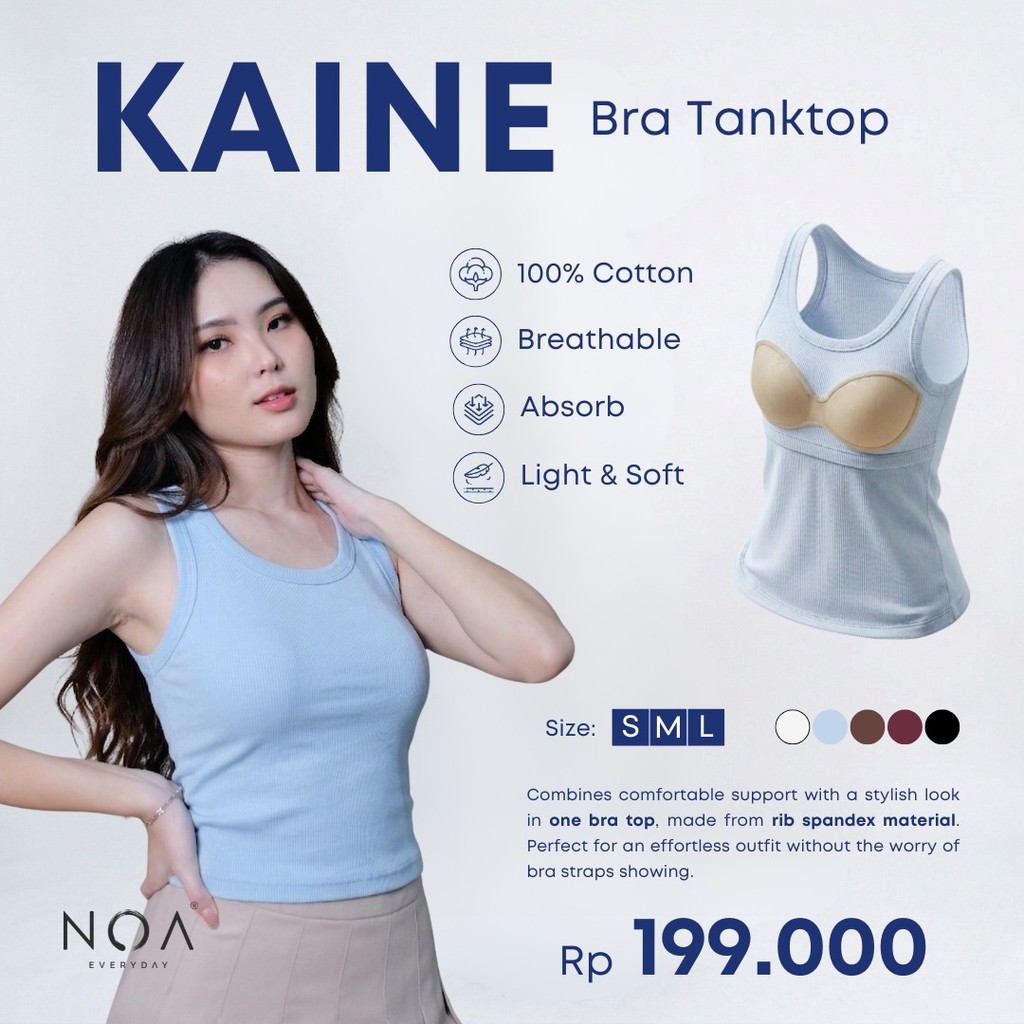 KAINE Rib Spandex  Bra Tanktop