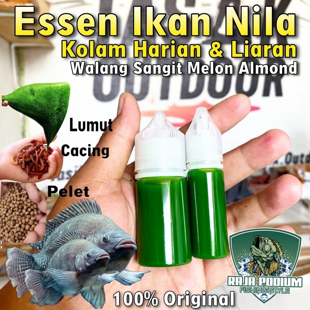 Essen Ikan Nila Aroma Walang Sangit Pandan Usar Paling Gacor, Essen Ikan Nila Media Lumut Paling Gac