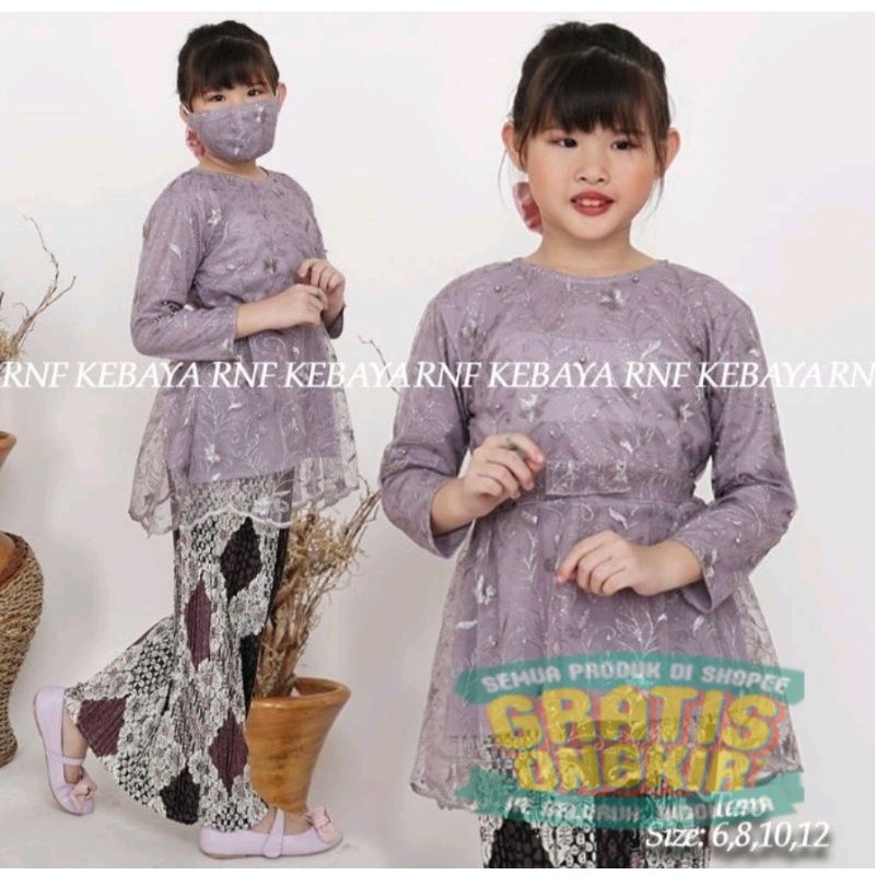 Setelan Anak RNF / Kebaya Pesta Anak l Kebaya Modern / Kebaya Cantik/ pakaian perempuan anak lainnya