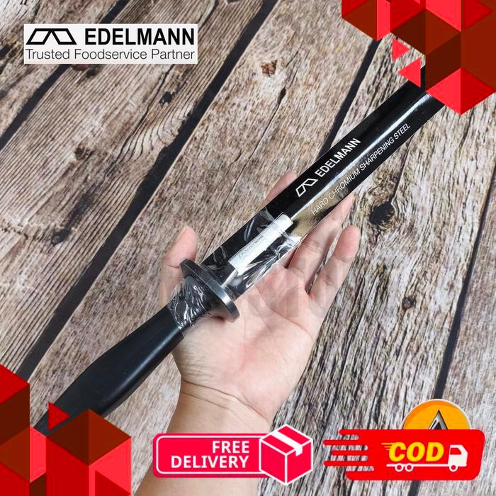 Sharpening steel pengasah pisau edelmann original 30 cm 027-12 - 25 cm -alca