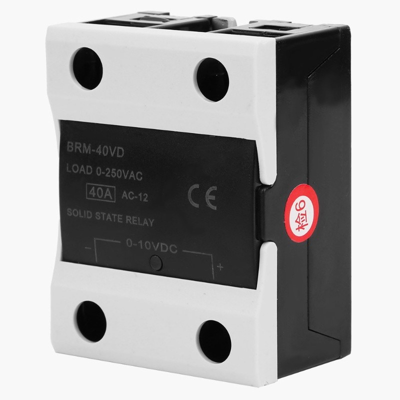 BERM BRM-40VD Solid State Relay 40A DC 0~10V - AC 0~250V Flame Retart Relay