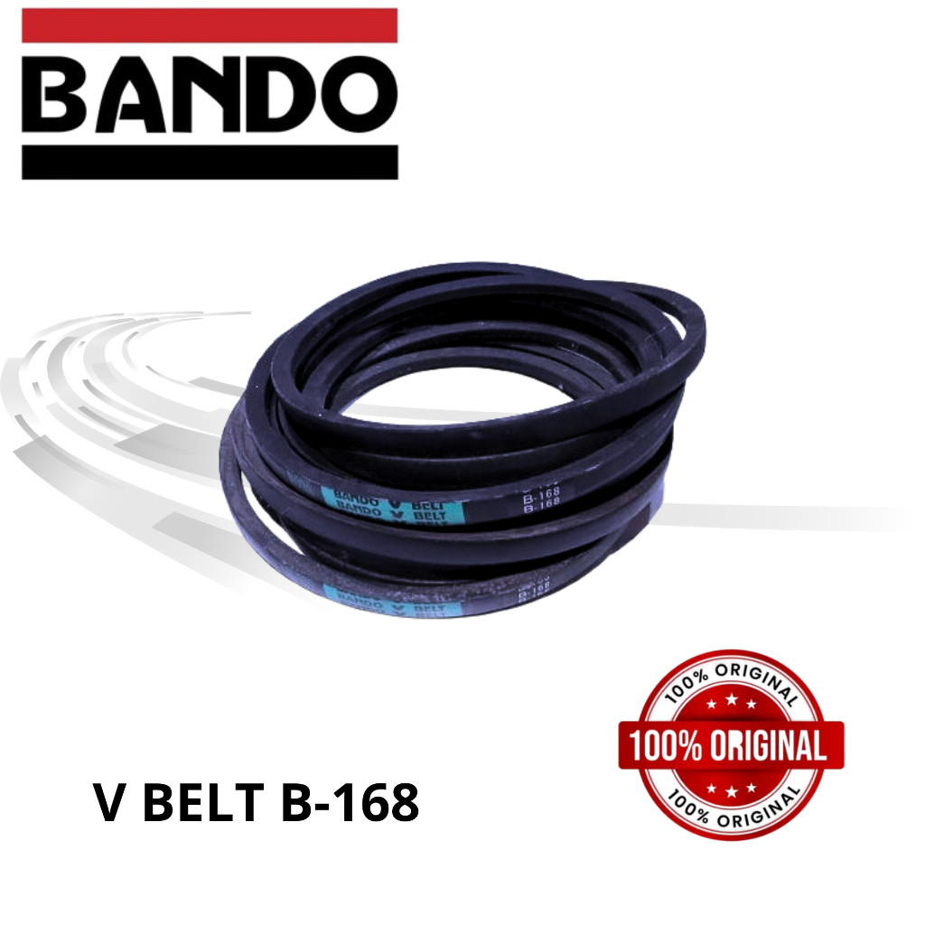 BANDO V-BELT B-168 / BANDO VANBELT B-168 / TALI KIPAS/TALI PULLY BANDO B-168 / SPARE PART TRAKTOR/DI