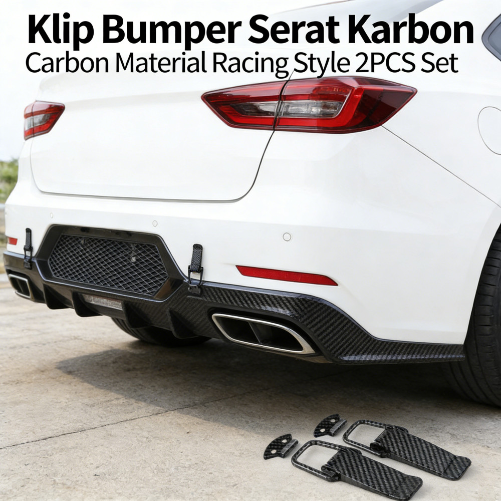 Aksesoris Bumper Mobil Klip Besar Motor Set 2PCS Carbon Racing Klip Bumper Klip Bumper Body Motor Un
