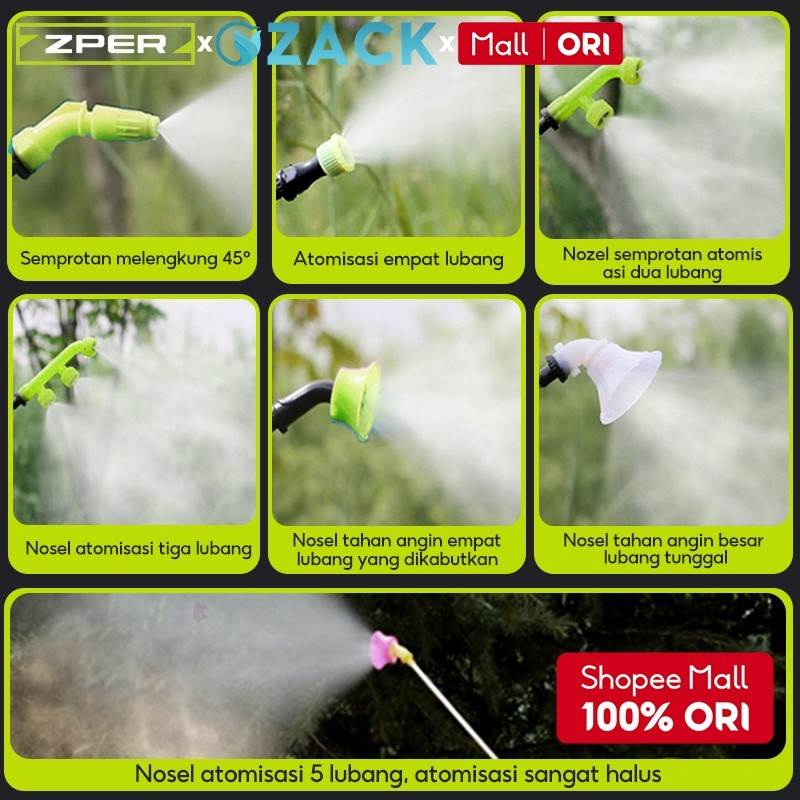 ZPER x ZACK Alat Semprot Tangki Sprayer Manual 18 Liter Alat Semprotan Hama Padi Sprayer Elektrik