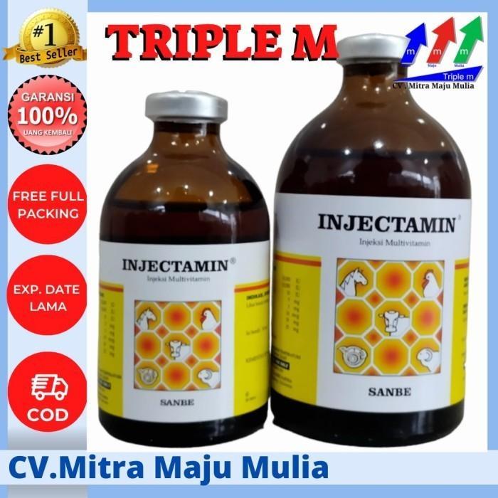 Injectamin 50 ml & 100 ml - Vitamin Hewan Ternak - 50 ml