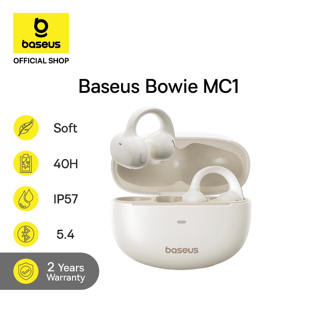 Baseus Bowie MC1 Open Ear TWS Ear Clip Sport Work Headset Anting Bluetooth OWS Earphone Clip Origina