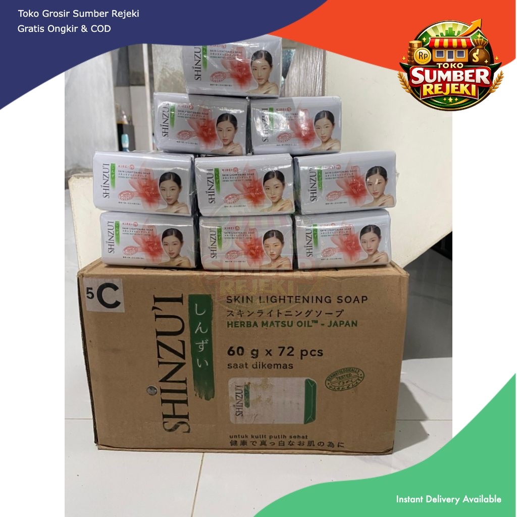 1Dus Sabun Shinzui batang 72pcs murah