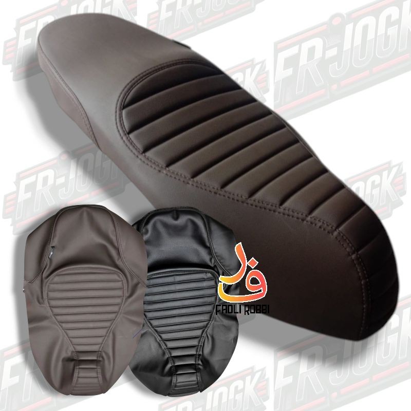kulit jok motor CAFERACER sarung jok motor beat / vario 125 / vario 150 / vario / scoopy / genio / p