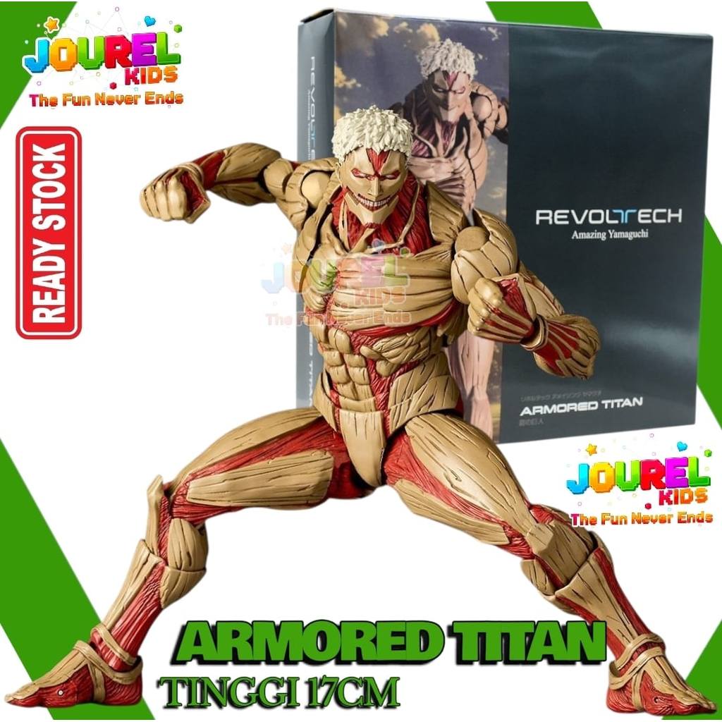 TERBARU Revoltech Attack On Titan Armored Titan Action Figure