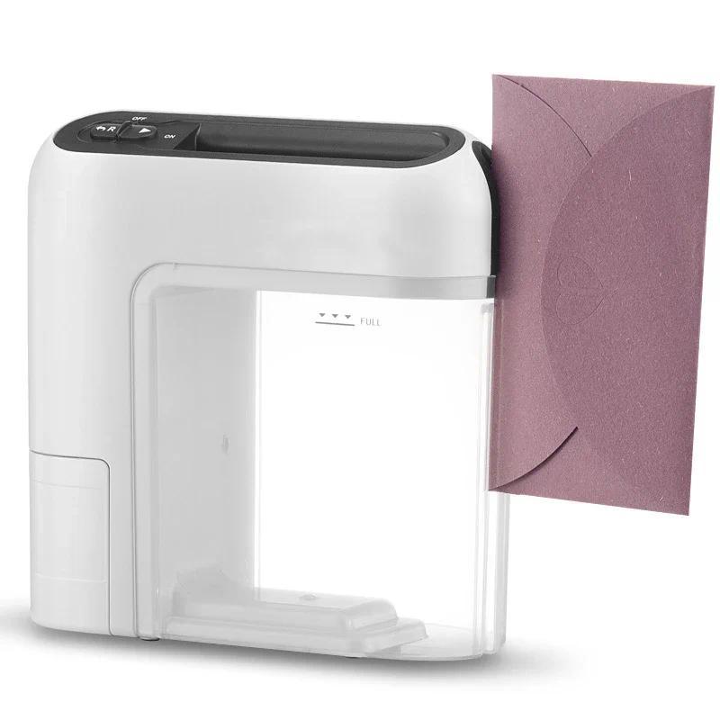 Upgrade Small Personal Desktop Mini Shredder Electric Portable Waste Paper Shredder Office Home Shre