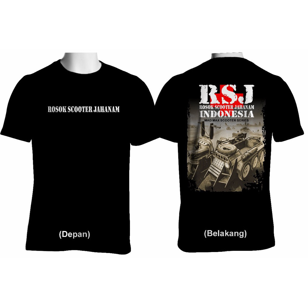 KAOS ROSOK SCOOTER JAHANAM MAD MAX SERIES RSJ 30S PREMIUM FH TERMURAH
