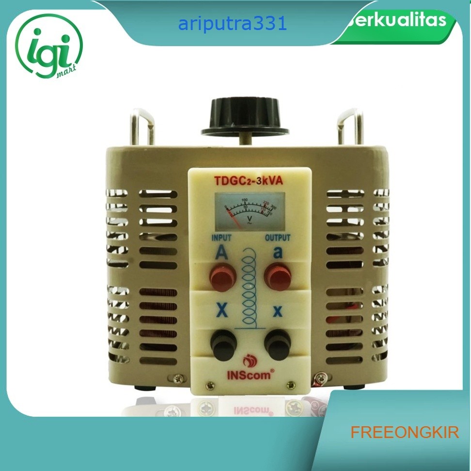 REGULATOR TDGC 3 KVA MANUAL AC VOLTAGE ADJUSTABLE / 3000W / 3000 WATT