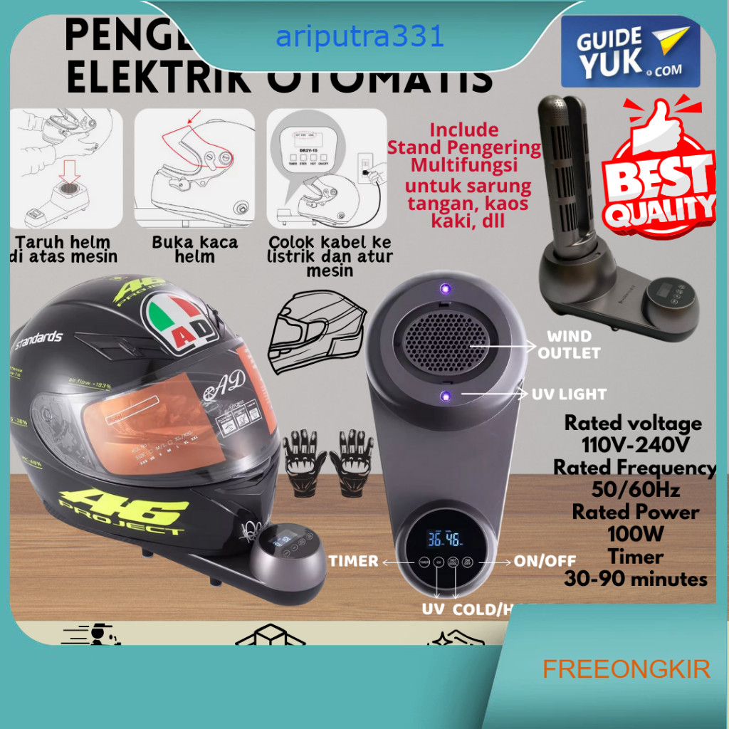 Mesin Pengering Helm Elektrik / Pengering Helm Portable / Mesin Untuk Mengeringkan Helm Elektrik / P