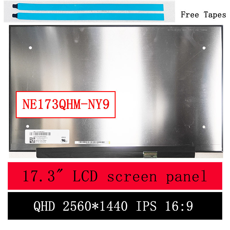 NE173QHM-NY9 Laptop LCD Screen Replacement Gaming splay Panel Matrix 2560x1440 100%sRG 40 P 165Hz 17