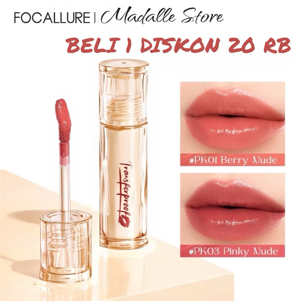 Focallure Transfer Proof Lip Cream / Focallure Liptint Tahan Lama